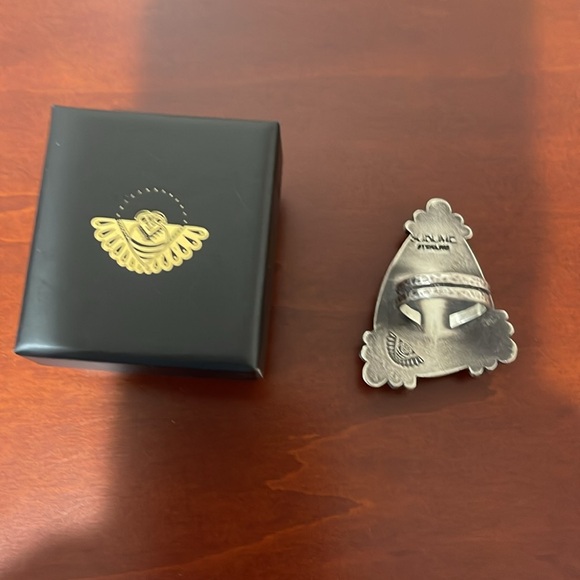 Stunning One of a Kind Sterling Silver and Turquoise Ring - Size 6 3/4 - Picture 5 of 8